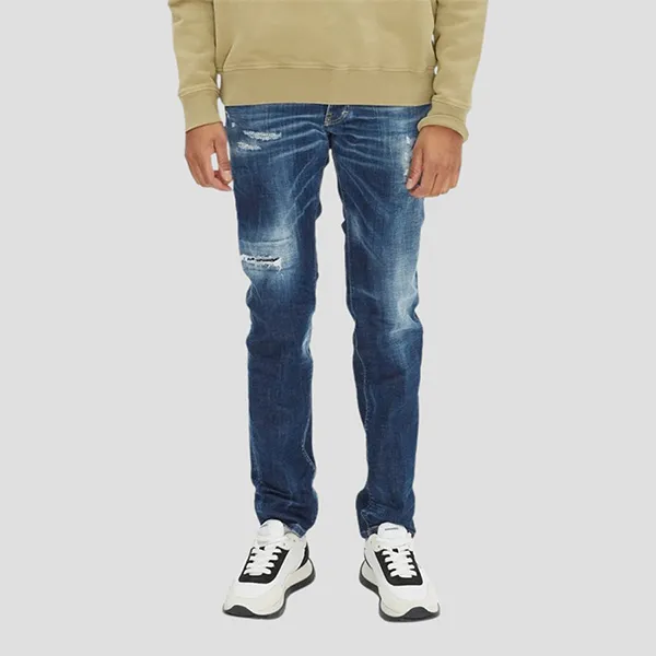 Quần Jean Nam Dsquared2 Cool Guy Button Closure S71LB1206 S30342 470 Màu Xanh Size 44 - Thời trang - Vua Hàng Hiệu