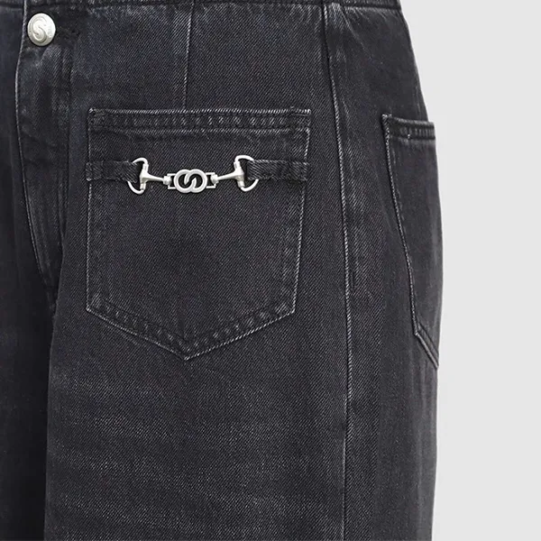 Quần Jean Nữ Chester Charles Denim In Dark Grey CW602DP0555B0 Màu Xám Đen Size XS - Thời trang - Vua Hàng Hiệu