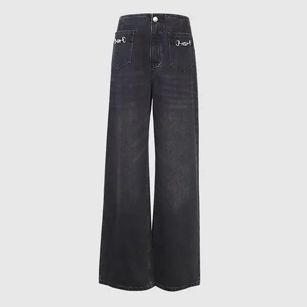 Quần Jean Nữ Chester Charles Denim In Dark Grey CW602DP0555B0 Màu Xám Đen Size XS - Thời trang - Vua Hàng Hiệu