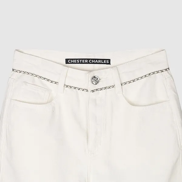 Quần Jean Nữ Chester Charles In White CW602DP0504W0 Màu Trắng Size S - Thời trang - Vua Hàng Hiệu