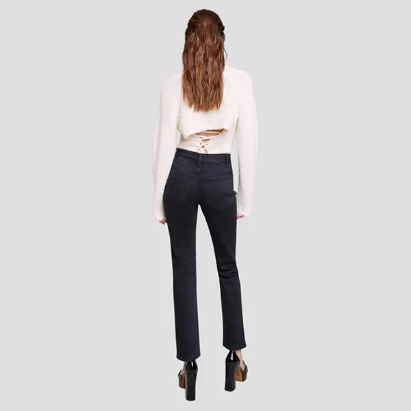Quần Jean Nữ Maje With Curb Chains And Fringing 123PACHASLIM Màu Đen Size 36 - Thời trang - Vua Hàng Hiệu
