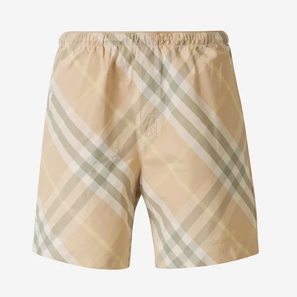 Quần Short Nam Burberry Checked Print In Beige 8083161 Màu Be Size S - Thời trang - Vua Hàng Hiệu