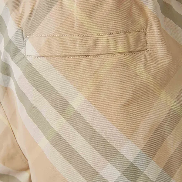 Quần Short Nam Burberry Checked Print In Beige 8083161 Màu Be Size S - Thời trang - Vua Hàng Hiệu