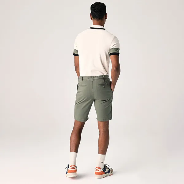 Quần Short Nam Lacoste Men's Slim Fit Dark Green Bermuda FH2647 316 Màu Xanh Nhạt Size 40 - Thời trang - Vua Hàng Hiệu