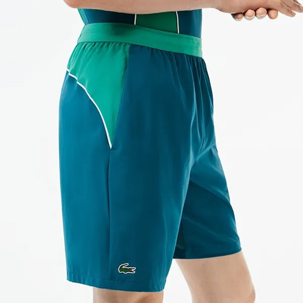Quần Short Nam Lacoste Men’s Sport x Novak Djokovic Colorblock Shorts GH9354 00 X99 Màu Xanh Size 2 - Thời trang - Vua Hàng Hiệu