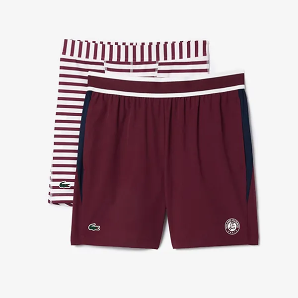 Quần Short Nam Lacoste X Roland-Garros Medvedev Men's Performance GH7838 00 IKS Màu Đỏ Burgundy Size 2 - Thời trang - Vua Hàng Hiệu