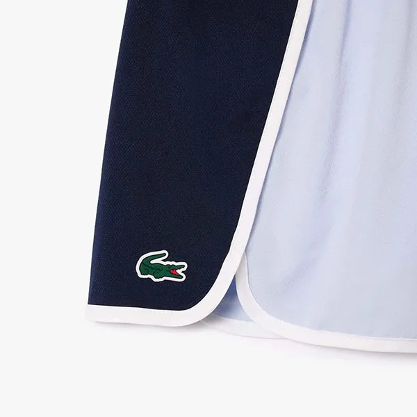 Quần Short Nữ Lacoste Sport Stretch Diamond Taffeta GF7373 54G X1J Màu Xanh Size 36