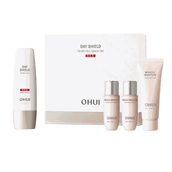 Set Chăm Sóc Da Ohui Day Shield Perfect Sun Red Special (Red) 4 Món - Mỹ phẩm - Vua Hàng Hiệu