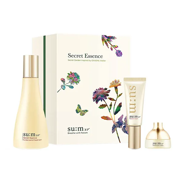 Set Dưỡng Ẩm, Hỗ Trợ Phục Hồi Da Su:m37 Su Set- Secret Essence Secret Garden Le 3 Món - Mỹ phẩm - Vua Hàng Hiệu