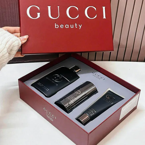 Set Nước Hoa Nam Gucci Guilty Pour Homme Eau de Parfum 3 Món - Nước hoa - Vua Hàng Hiệu