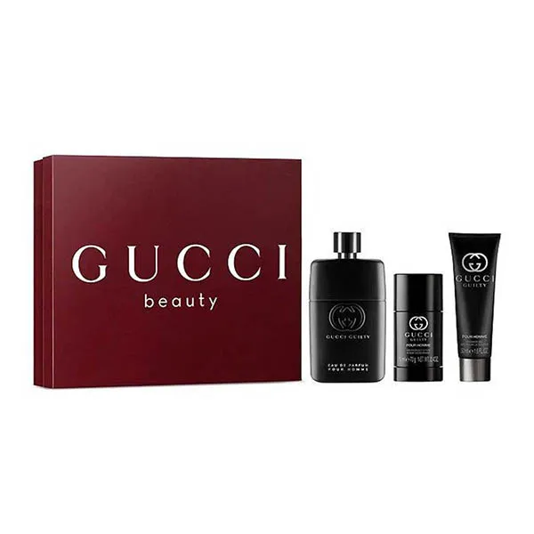 Set Nước Hoa Nam Gucci Guilty Pour Homme Eau de Parfum 3 Món - Nước hoa - Vua Hàng Hiệu