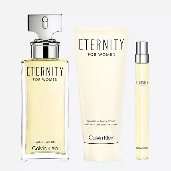 Set Nước Hoa Nữ Calvin Klein CK Eternity For Women (EDP 100ml + EDP Mini 10ml + Body Lotion 200ml) - Nước hoa - Vua Hàng Hiệu