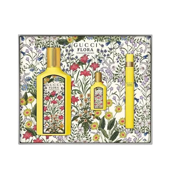Set Nước Hoa Nữ Gucci Flora Gorgoeus Orchid EDP (100ml + 10ml + 5ml) - Nước hoa - Vua Hàng Hiệu