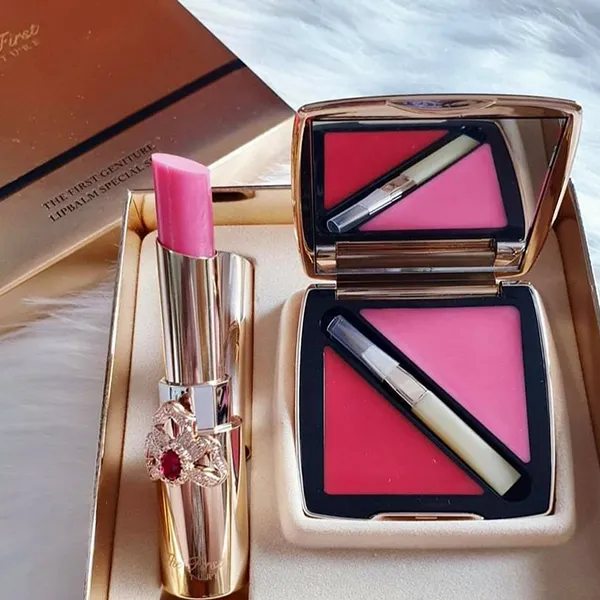 Set Son Dưỡng Ohui The First Geniture Lipbalm Pink Special 2 Món Màu Hồng - Son Môi - Vua Hàng Hiệu