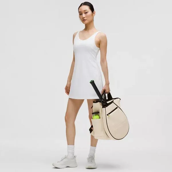 Set Túi Lululemon Unisex Racket Bag 19L For Tennis/ Badminton/ Pickleball - 3 pack - Freesize Màu Đen Kem (Tặng 1 Đôi Tất) - Túi xách - Vua Hàng Hiệu