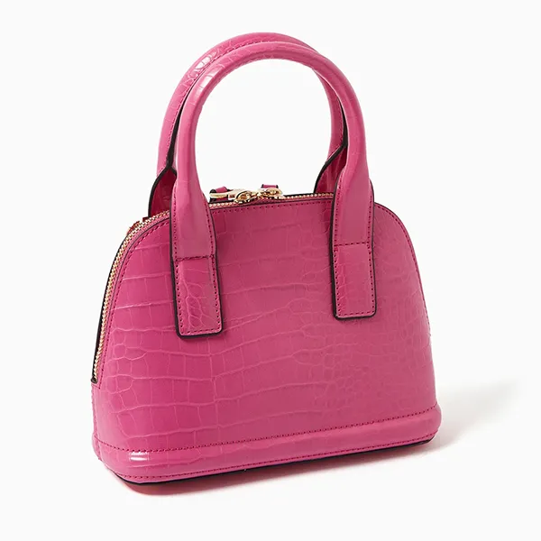 Set Túi Xách Nữ Versace Jeans Couture Small Couture 01 Crossbody Bag In Croc-Embossed PU Màu Hồng - Túi xách - Vua Hàng Hiệu