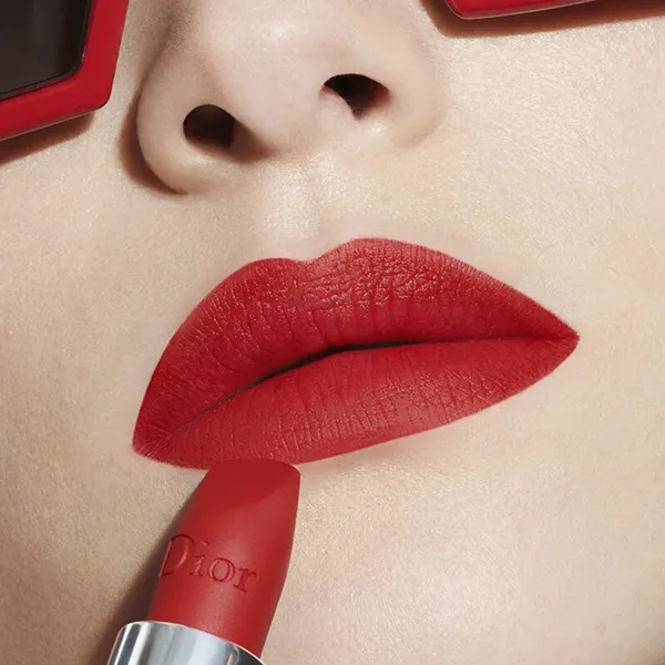 Son Dior Rouge Dior 999 Matte Màu Đỏ Thuần (Kèm Box + Túi Giấy)