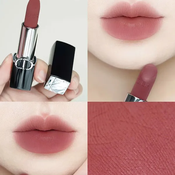 Son Dior Rouge Dior Couture Color Lipstick 688 Voilede De Rose Veil Finish Màu Hồng Khô - Son Môi - Vua Hàng Hiệu