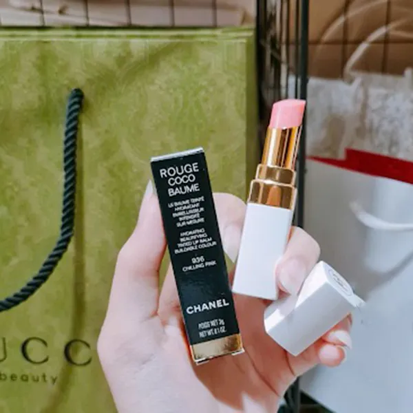 Son Dưỡng Chanel Rouge Coco Baume Satin 936 Chilling Pink Màu Hồng Cam