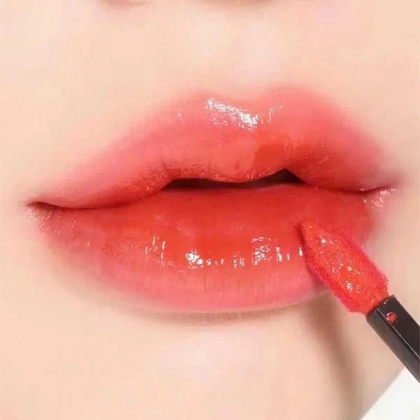 Son Kem Yves Saint Laurent YSL The Inks Vinyl Cream High Shine Lip Stain 621 Red Adoration Màu Đỏ Cam - Son Môi - Vua Hàng Hiệu
