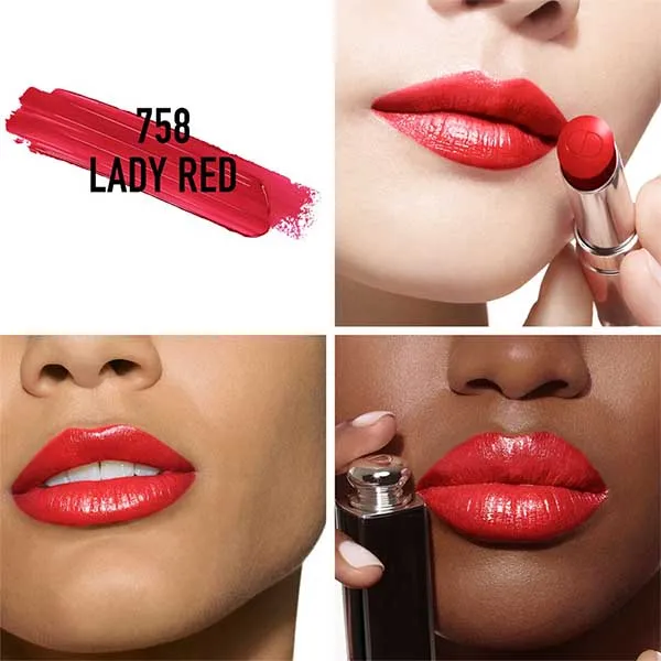 Son Lì Dior Addict Lipstick 758 Lady Red Màu Đỏ Tươi - Son Môi - Vua Hàng Hiệu