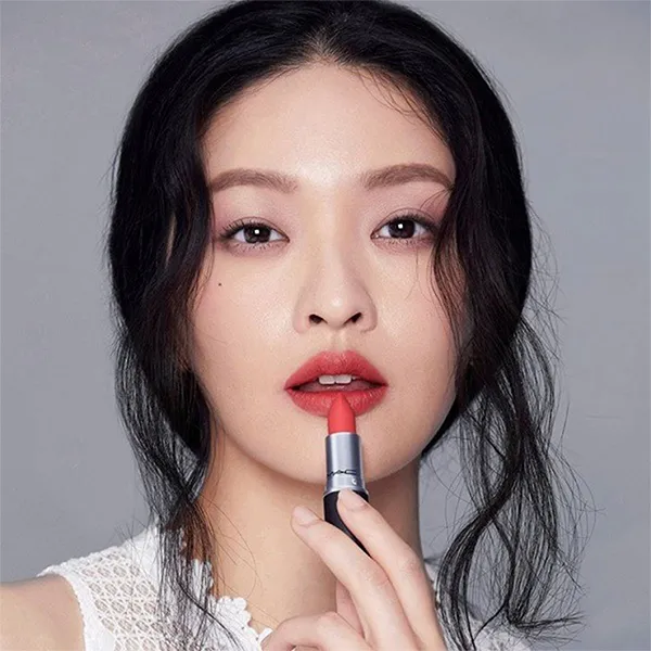 Son Lì Mac Poweder Kiss Lipstick 308 Mandarin O Màu Hồng Cam - Son Môi - Vua Hàng Hiệu