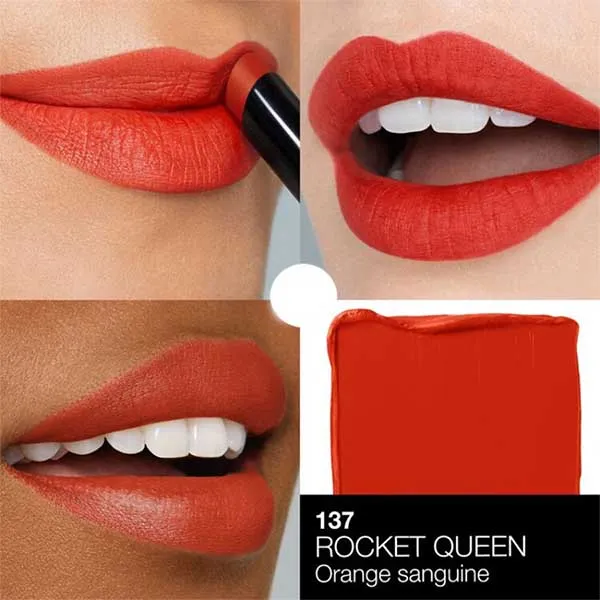 Son Lì Nars Powermatte Lipstick 137 Roket Queen Màu Đỏ Cam