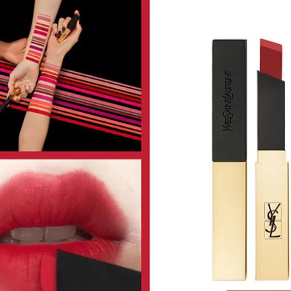 Son Yves Saint Laurent YSL Rouge Pur Couture The Slim Màu 23 - Mystery Red Màu Đỏ Cherry (Unbox)