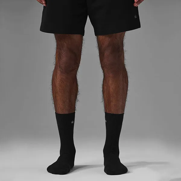 Tất Alo Yoga Unisex Half-Crew Understated Sock - Black Màu Đen Freesize - Thời trang - Vua Hàng Hiệu