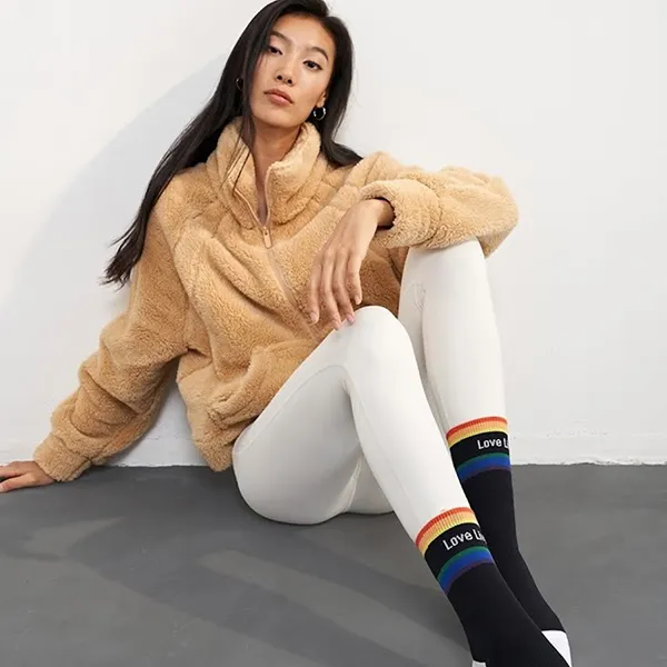 Tất Lululemon Unisex Tale To Tell Mid Crew Socks - Black - Freesize Màu Đen - Thời trang - Vua Hàng Hiệu