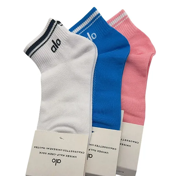 Tất Unisex Alo Yoga Half-Crew Throwback Sock Blue Màu Xanh Đậm Freesize - Thời trang - Vua Hàng Hiệu