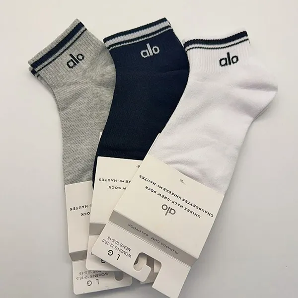 Tất Unisex Alo Yoga Half-Crew Throwback Sock Grey Màu Xám Freesize - Thời trang - Vua Hàng Hiệu