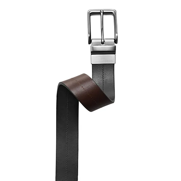 Thắt Lưng Nam Fossil Brandon Belt MB1273I001 Hai Mặt Màu Đen/Nâu