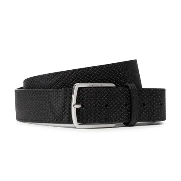 Thắt Lưng Nam Lacoste Men's Leather Belt RC4005 000 Màu Đen (Vân Ngang) Size 100 - Thắt lưng - Vua Hàng Hiệu