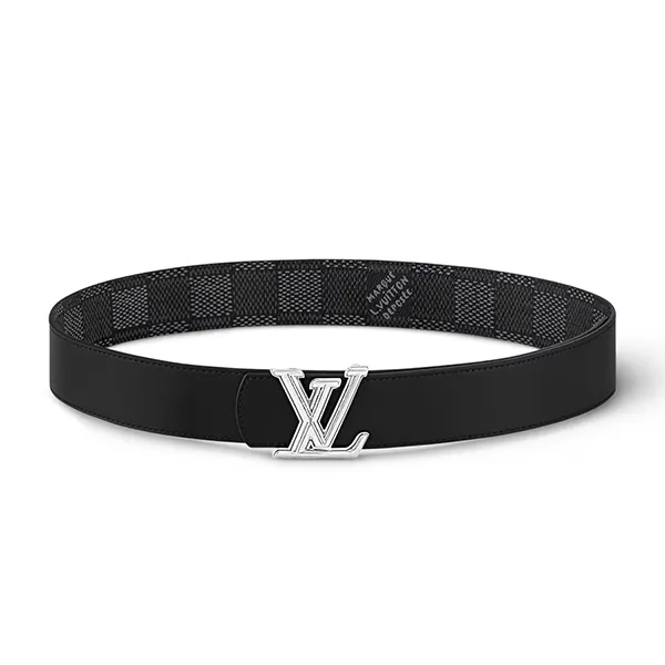 Thắt Lưng Nam Louis Vuitton LV Dimension 40mm Reversible Belt M8889V Hai Mặt Màu Đen Xám Size 95