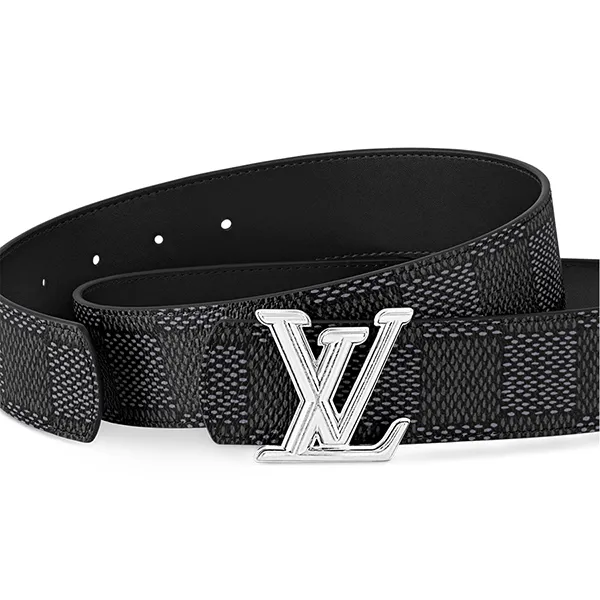 Thắt Lưng Nam Louis Vuitton LV Dimension 40mm Reversible Belt M8889V Hai Mặt Màu Đen Xám Size 95