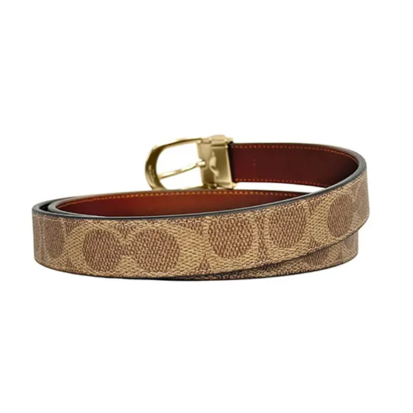 Thắt Lưng Nữ Coach Harness Buckle Cut To Size Reversible Belt 25mm CX057 Im/ Tan/ Brown Màu Nâu Be - Thắt lưng - Vua Hàng Hiệu