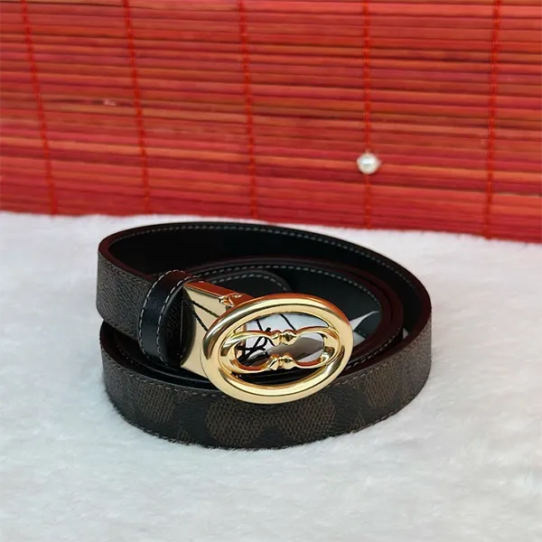 Thắt Lưng Nữ Coach Harness Buckle Cut To Size Reversible Belt 25mm CZ196 Im/ Walnut/ Black Màu Đen Nâu - Thắt lưng - Vua Hàng Hiệu