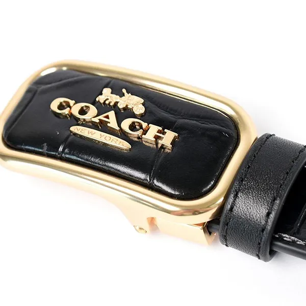 Thắt Lưng Nữ Coach Signature Buckle Morgan Belt CR913 Black - Thắt lưng - Vua Hàng Hiệu