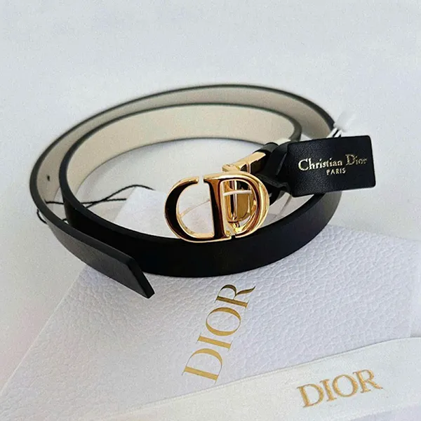 Thắt Lưng Nữ Dior 30 Montaigne Reversible Belt B0446UWGA_M911 138229243 Màu Đen Size 75 (Bản 2cm) - Thắt lưng - Vua Hàng Hiệu