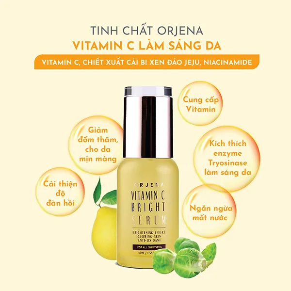 Tinh Chất Orjena Vitamin C Hỗ Trợ Làm Sáng Da 45ml