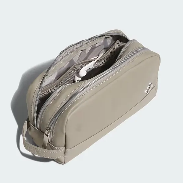 Túi Cầm Tay Adidas Two-Way Zipper Pouch Bag JF6262 Màu Be - Túi xách - Vua Hàng Hiệu