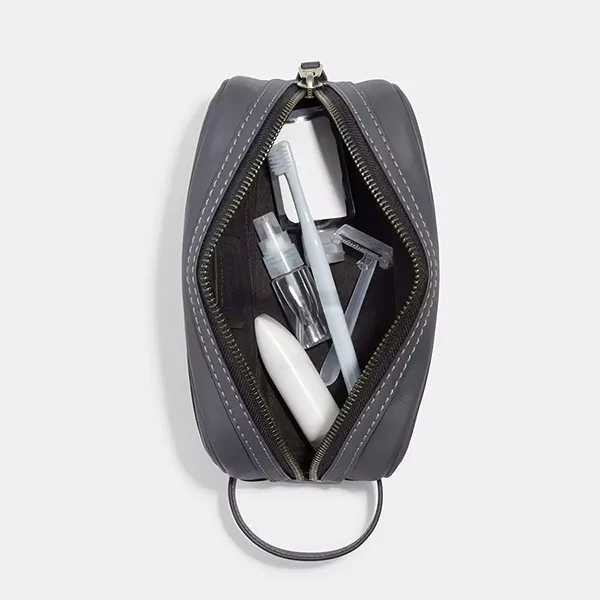 Túi Cầm Tay Coach Small Travel Kit With Ski Slope Print CE680 Màu Xám - Túi xách - Vua Hàng Hiệu