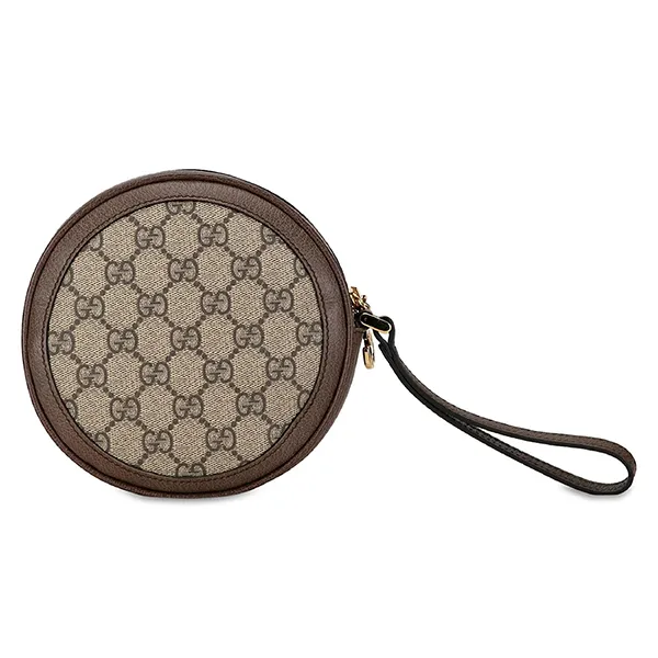 Túi Cầm Tay Gucci GG Supreme Ophidia Round Clutch Bag Màu Nâu - Túi xách - Vua Hàng Hiệu