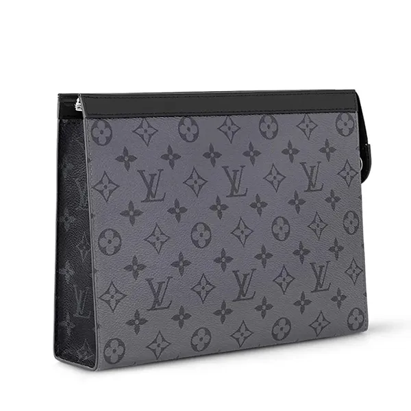 Túi Cầm Tay Louis Vuitton LV Pochette Voyage MM M69535 Màu Xám