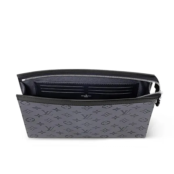 Túi Cầm Tay Louis Vuitton LV Pochette Voyage MM M69535 Màu Xám
