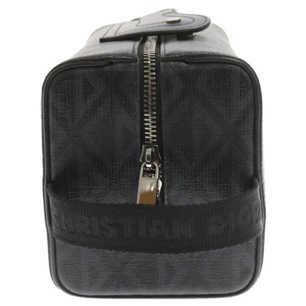 Túi Cầm Tay Nam Dior CD Diamond Canvas Travel Pouch Bag Black 2ADCA418CDP Màu Đen - Túi xách - Vua Hàng Hiệu
