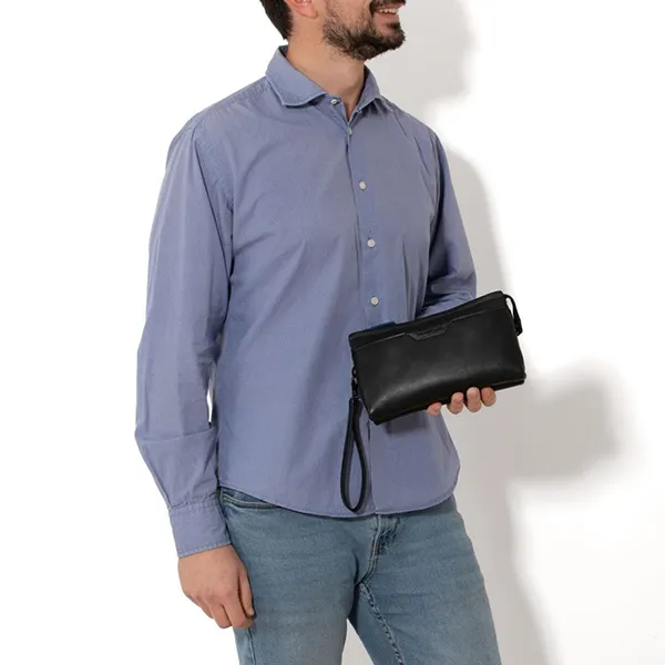 Túi Cầm Tay Nam Gianni Conti Clutch 4902101-10 Màu Đen