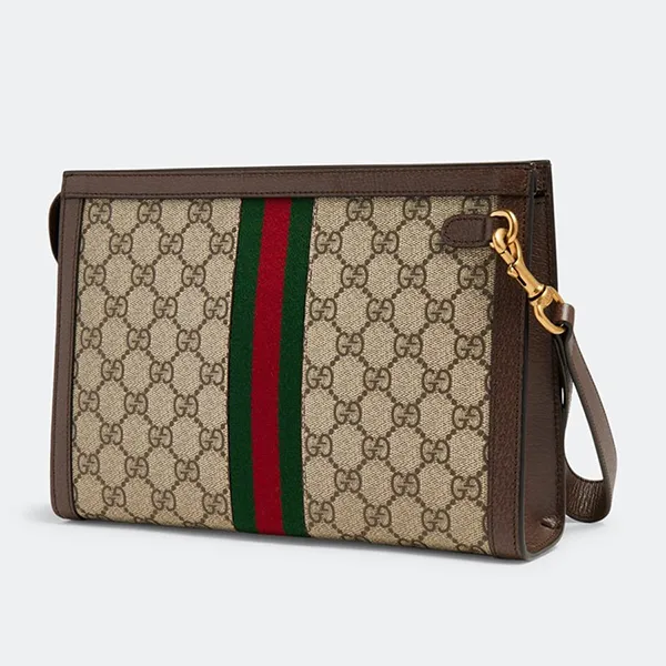 Túi Cầm Tay Nam Gucci Ophidia GG Pouch Màu Nâu - Túi xách - Vua Hàng Hiệu
