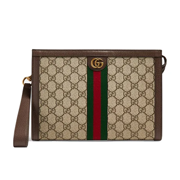 Túi Cầm Tay Nam Gucci Ophidia GG Pouch Màu Nâu - Túi xách - Vua Hàng Hiệu
